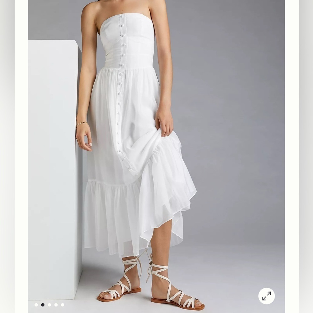 Anthropologie mare mare Island Flounced Maxi Dress